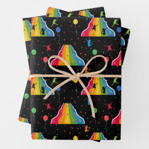 Indoor Slide Park Kids Playground  Wrapping Paper Sheet