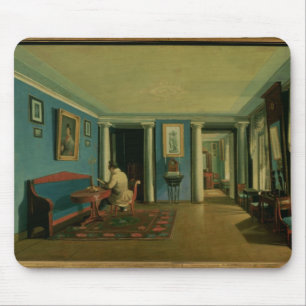 Indoors. Drawing Room with Columned Entresol Mouse Mat
