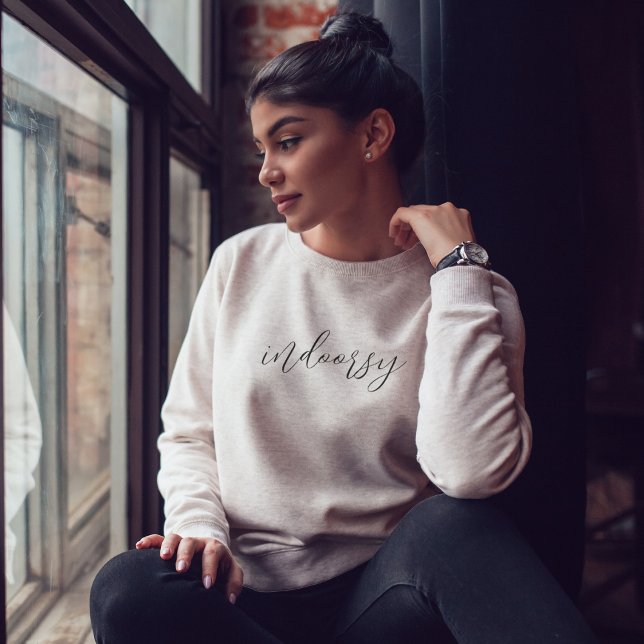 Indoorsy Crewneck | Cosy Funny Pullover Sweatshirt (Creator Uploaded)