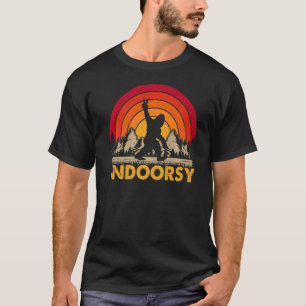 Indoorsy Introvert Life Homebody Sasquatch Indoor T-Shirt