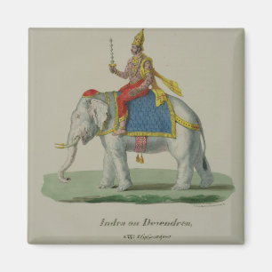 Indra, engraved by Marlet et Cie (colour litho) Magnet
