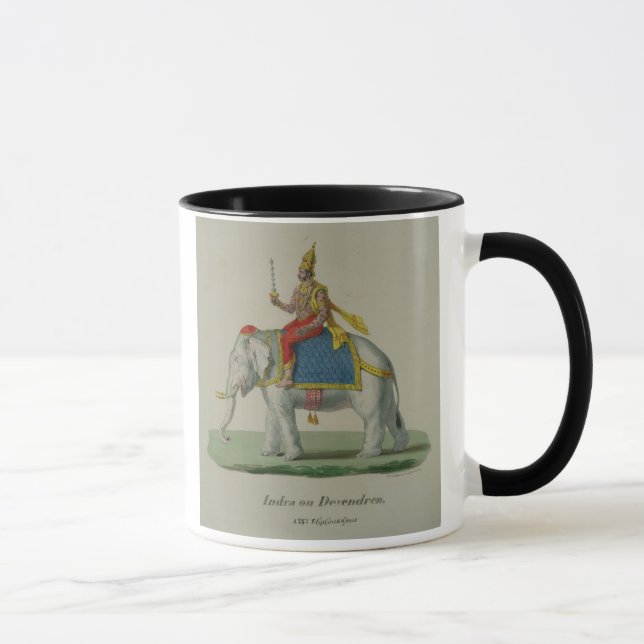 Indra, engraved by Marlet et Cie (colour litho) Mug (Right)