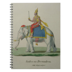 Indra, engraved by Marlet et Cie (colour litho) Notebook