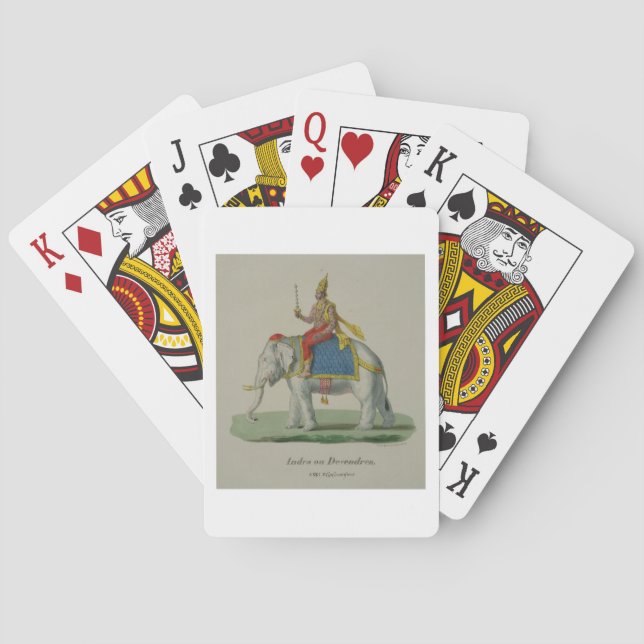 Indra, engraved by Marlet et Cie (colour litho) Playing Cards (Back)