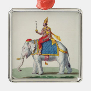Indra or Devendra, from 'L'Inde francaise...', eng Metal Tree Decoration