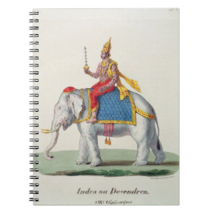 Indra or Devendra, from 'L'Inde francaise...', eng Notebook