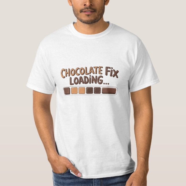 Indulge in Fun Chocolate Lover Graphics T-Shirt (Front)