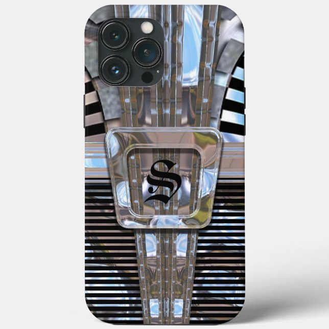 Indulgence Art Deco Monogram Case-Mate iPhone Case (Back)