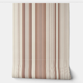 Indulgent Ophelia Warm Stripes Cream Wallpaper