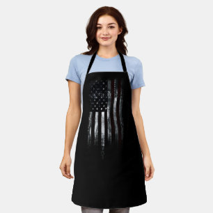 Industrial American Flag Apron