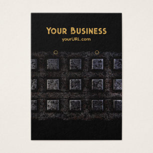 Industrial Black 2 Earring Holder Display Cards