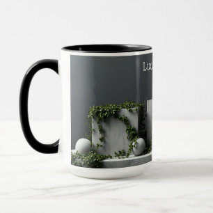 Industrial Brutalist Botany Concrete Art Mug