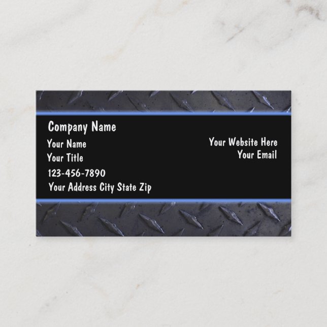 Industrial Business Cards (Front)