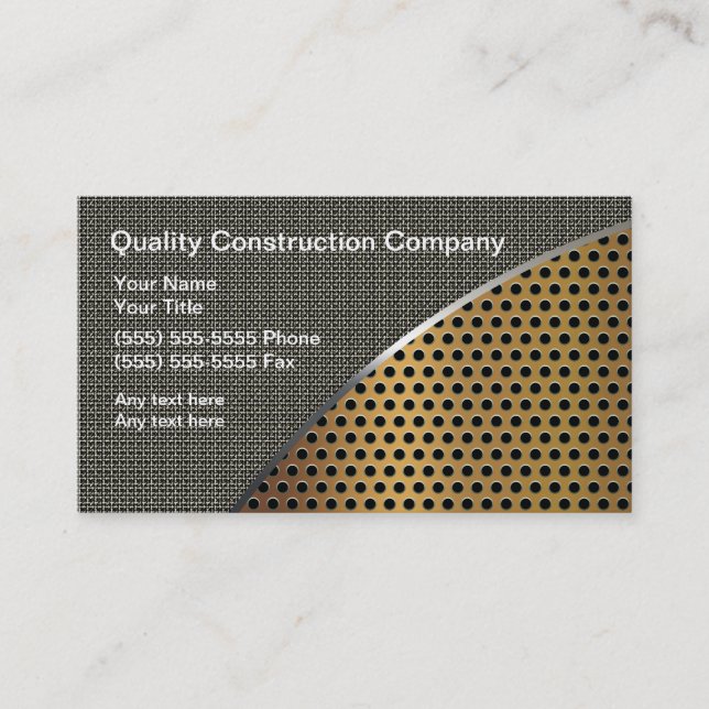 Industrial Business Cards (Front)