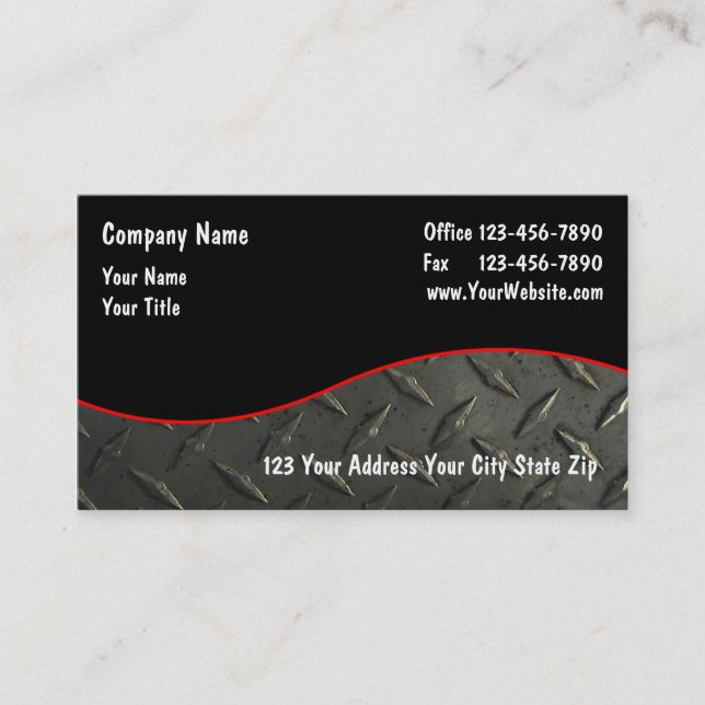 Industrial Business Cards (Front)