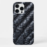 Industrial Carbon Fibre Weave Textured 3D Pattern