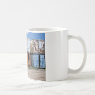 Industrial cargo container for shipping coffee mug
