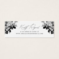 Industrial Chic Floral Wedding Website RSVP White