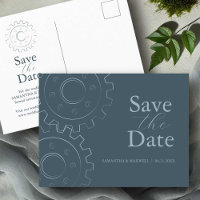 Industrial Chic Wedding Save The Date