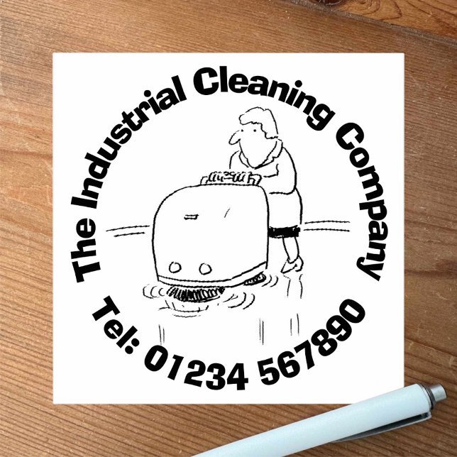 Industrial Cleaners & Cleaning. Rubber Stamp (Creator Uploaded)