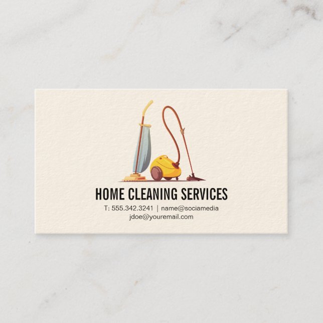Industrial Cleaning Business Card (Front)