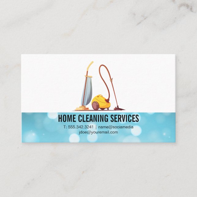 Industrial Cleaning Business Card (Front)