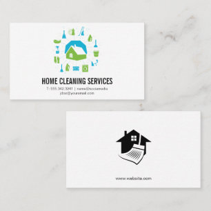 Industrial Cleaning Equipment   Home Services Business Card