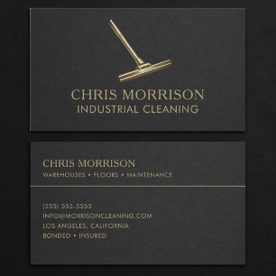 Industrial Cleaning Services Professional Business Card