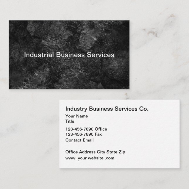 Industrial Commercial Business Cards (Front/Back)
