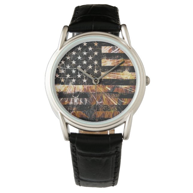 Industrial Construction Flag Sparks Watch (Front)