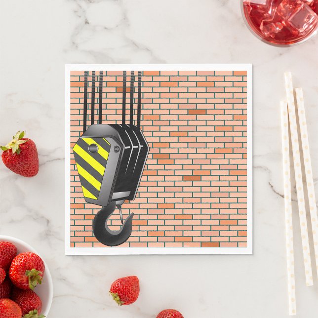 Industrial Crane Hook with Brick Wall Napkin (Creator Uploaded)