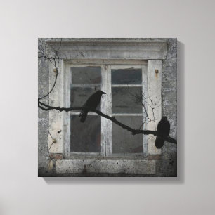 Industrial Crows Canvas Print