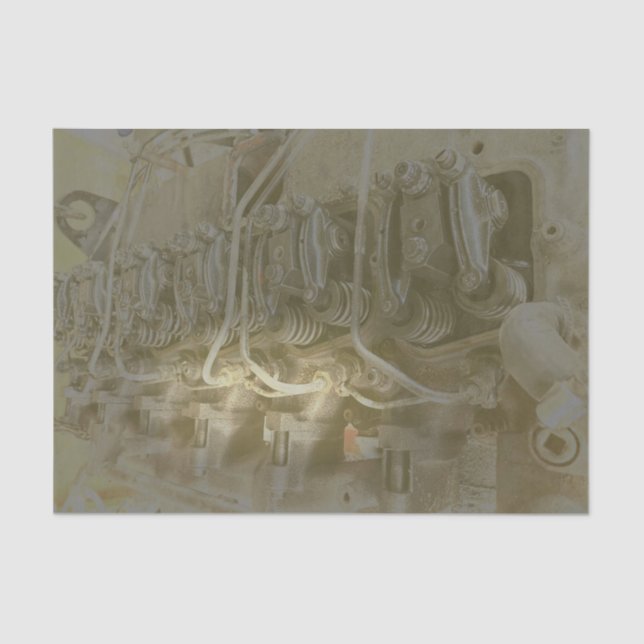 Industrial Engine Decoupage Tissue Paper (Front)