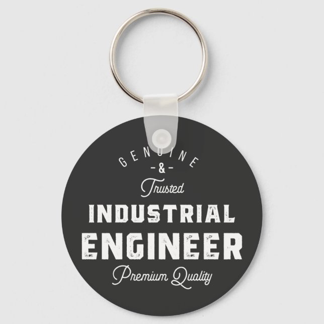 Industrial engineer, cool, engineer, engineering, key ring (Front)