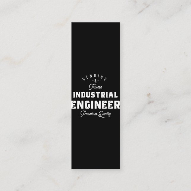 Industrial engineer, cool, engineer, engineering, loyalty card (Front)