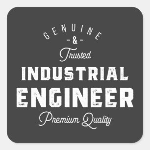 Industrial engineer, cool, engineer, engineering, square sticker