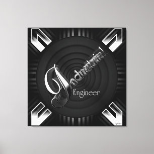 Industrial Engineer Deco Flare Canvas Print