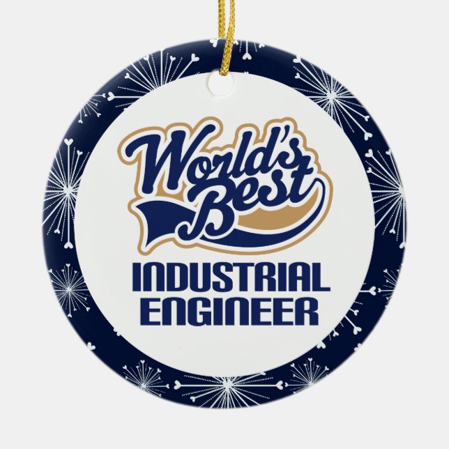 Industrial Engineer Gift Ornament (Front)