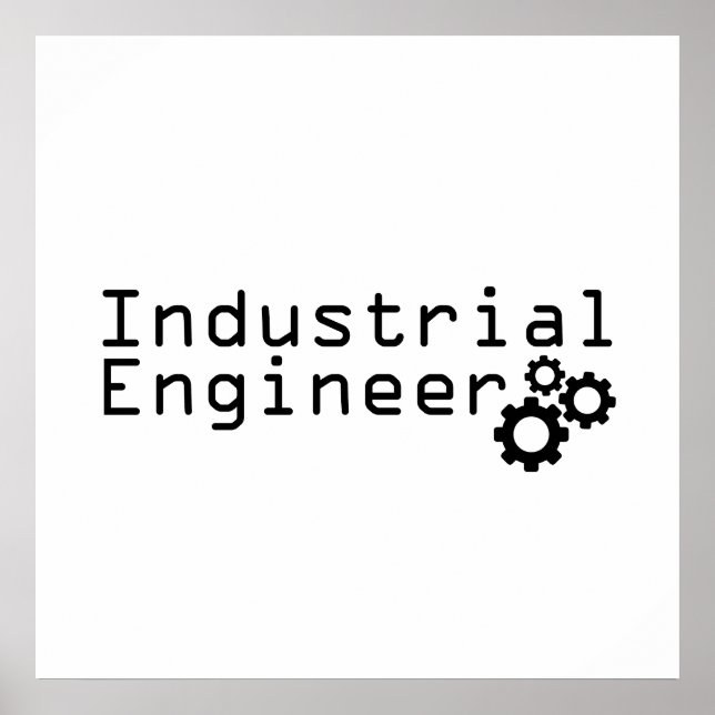 Industrial Engineering Funny Engineer Poster (Front)