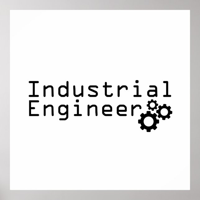 Industrial Engineering Funny Engineer Poster (Front)