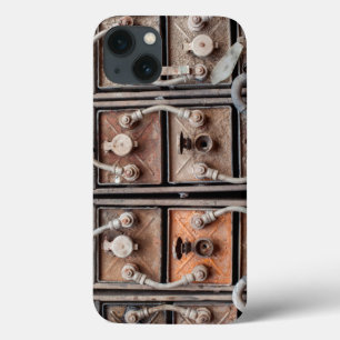 Industrial equipment in abandoned mine in Butte iPhone 13 Case