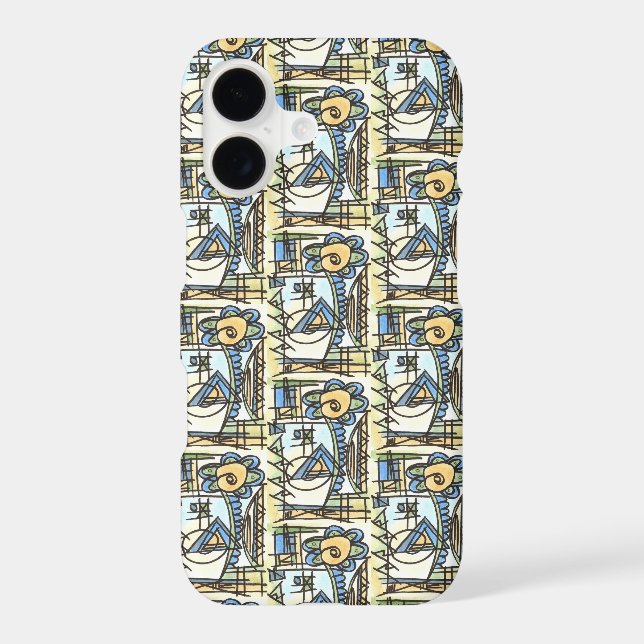 Industrial Flower-Modern Geometric Pattern (Back)