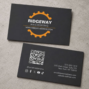 Industrial Gear Machine Shop Business Card