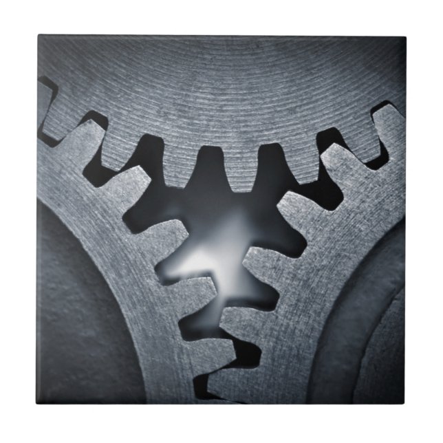 Industrial Gears Mechanical Ceramic Tile (Front)