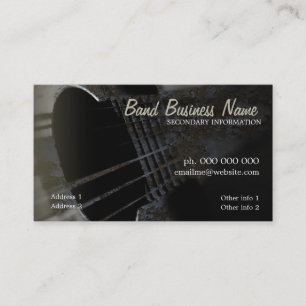 Industrial Grunge Guitar V.3.0 Business Card