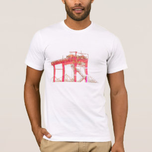Industrial Harbour Harbour Port Dockside Crane T-Shirt