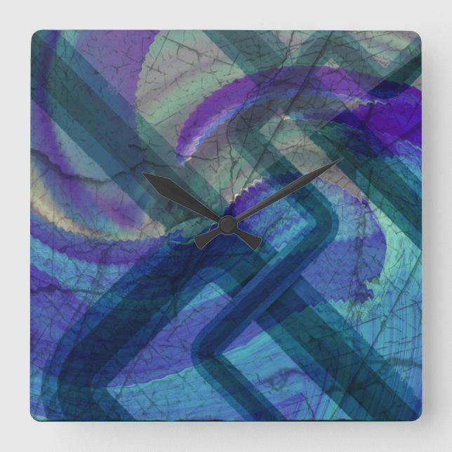 Industrial Landscape Abstract Clock (Front)