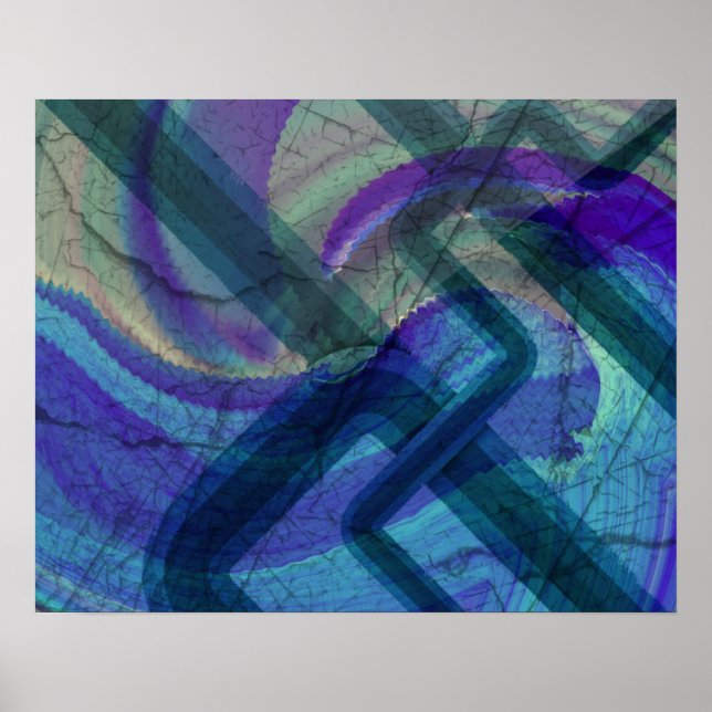 Industrial Landscape Abstract Poster Print (Front)