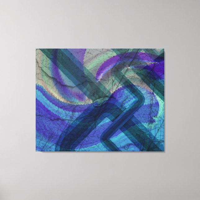 Industrial Landscape Abstract stretched canvas Print (Front)