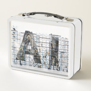 Industrial Letterform – AI Metal Lunch Box